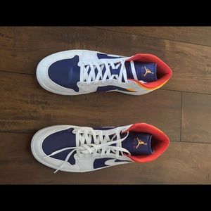 Nike Air Jordan 1 Mid White Laser Orange Men Shoe Sz 13 DM554724-131